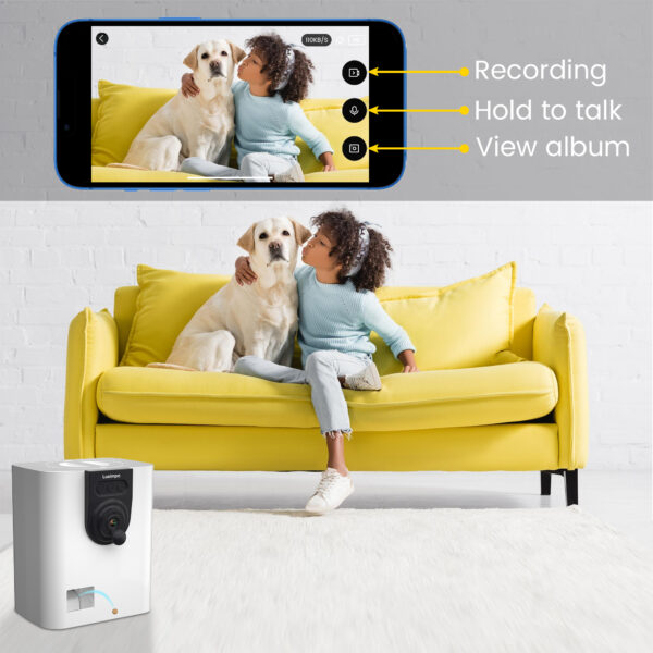 Lusimpo Pet Camera with Treat Dispenser - Image 6