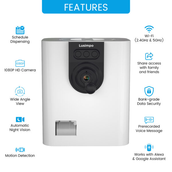 Lusimpo Pet Camera with Treat Dispenser - Image 7